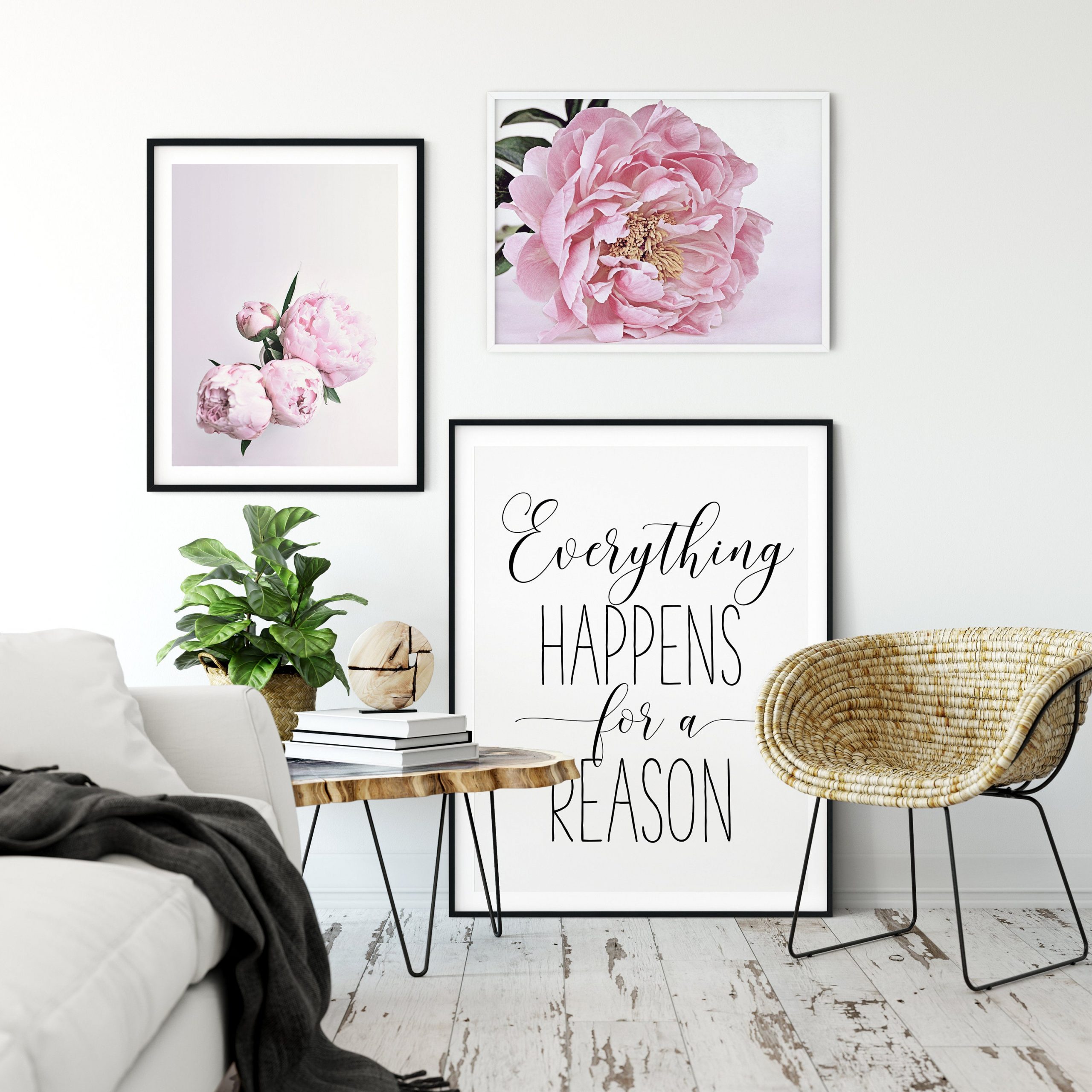 Everything Happens For A Reason,Nursery Printable Decor,Inspirational Quotes