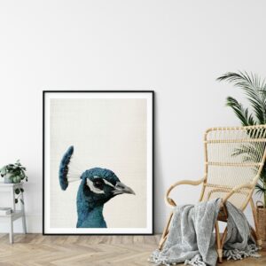 Peacock Print,Bird Art,Peacock Bird Wall Artwork,Home Decor Animal Printable
