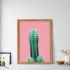 Pink Cactus Print Download,Pink Cactus Wall Art,Pink Botanical Home Decor Print