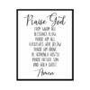 "Praise God From Whom All Blessings Flow" Bible Verse Poster Print