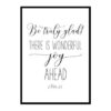 "Be Truly Glad, 1 Peter 1:6" Bible Verse Poster Print