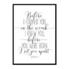 "Before I Formed You In The Womb I Knew You, Jeremiah 1:5" Bible Verse Poster Print