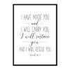 "I Have Made You And I Will Carry You, Isaiah 46:4" Bible Verse Poster Print