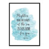 "Mightier Than The Waves, Psalm 93:4" Bible Verse Poster Print