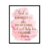 "God Is In The Midst Of Her; She Shall Not Be Moved, Psalm 46:5" Bible Verse Poster Print
