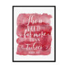 "She's Worth Far More Than Rubies, Proverbs 31:10" Bible Verse Poster Print