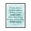 "Let Nothing Disturb You" Bible Verse Poster Print