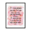"Greater Is He Who Is In You Than He Who Is In The World, 1 John 4:4" Bible Verse Poster Print