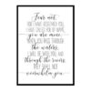 "Isaiah 43:1 Fear Not I Have Redeemed You" Bible Verse Poster Print