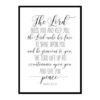 "The Lord Bless You and Keep You, Number 6:24-26" Bible Verse Poster Print