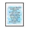 "I Am Crusified With Christ, Galatians 2:20" Bible Verse Poster Print