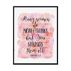 "Many Women Do Noble Things, But You Surpass Them All, Proverbs 31:29" Bible Verse Poster Print