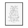 "May God Be Gracious To Us, Psalm 67:1-2" Bible Verse Poster Print