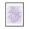 "Proverbs 31:30, Charm is Deceitful Beauty Passing" Bible Verse Poster Print