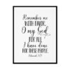 "Remember Me With Favor O My God, Nehemiah 5:19" Bible Verse Poster Print