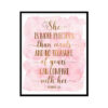 "She Is More Precious Than Corals, Proverbs 3:15" Bible Verse Poster Print