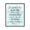 "His Mercies Never Come To An End, Lamentation 3:22" Bible Verse Poster Print