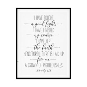 "Live a Life of Love" Bible Verse Poster Print