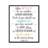 "Offer Hospitality To One Another, 1 Peter 4:9-10" Bible Verse Poster Print