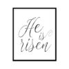 "He is Risen Sign" Bible Verse Poster Print