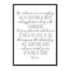 "Do Not Be Anxious, Philippians 4:6-7" Bible Verse Poster Print