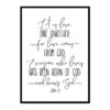 "1 John 4:7, Let Us Love One Another" Bible Verse Poster Print