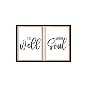 "It Is Well With My Soul" Bible Verse Poster Print