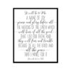 "Jeremiah 33:9, It Will Be To Me A Name Of Joy" Bible Verse Poster Print
