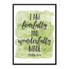 "I Am Fearfully And Wonderfully Made, Psalm 139:14" Bible Verse Poster Print