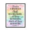 "If Any Man Be In Christ, He Is A New Creature, 2 Corinthians 5:17" Bible Verse Poster Print