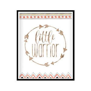 "Little Warrior" Boys Nursery Poster Print