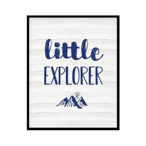 Tribal Nursery Art Little Explorer Sign, Nursery Boy Wall Home Decor, Nursery Print