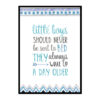 "Little Boys Should Never Be Sent to Bed" Boys Nursery Poster Print