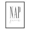 "Nap Queen" Girls Quote Poster Print