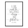"Be Classy" Girls Quote Poster Print