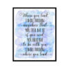 "Where You lead I Will Follow" Girls Quote Poster Print