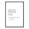 Bacon Funny Definition Kitchen Wall Art Poster Print