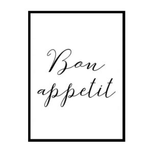 "Bon Appetit" Kitchen Wall Art Poster Print