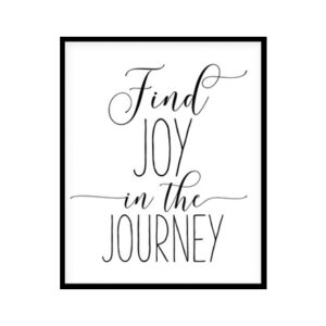 "Find Joy In The Journey" Motivational Quote Poster Print