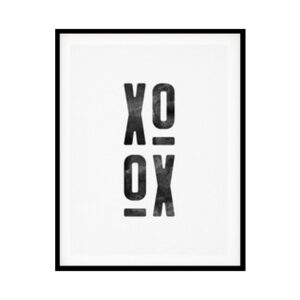 XO, XOXO Wall Art D?or Minimalist Modern Art Poster Print