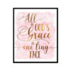 "All Of God's Grace in One Tiny Face" Childrens Nursery Room Poster Print