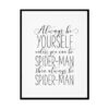 "Always Be Yourself" Childrens Nursery Room Poster Print
