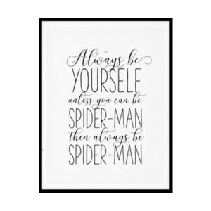 "Always Be Yourself" Childrens Nursery Room Poster Print