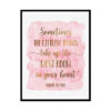 "Sometimes The Littlest Things Take Most Room in Your Heart" Childrens Nursery Room Poster Print