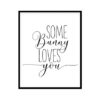 "Some Bunny Loves You" Childrens Nursery Room Poster Print