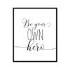 " Be Your Own Hero" Childrens Nursery Room Poster Print