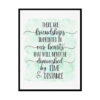 "Friendships Imprinted In Our Hearts" Quote Art Poster Print