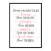 "You Are Braver Than You Believe" Quote Art Poster Print