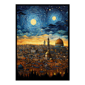 City View Splendor Dome of Rock, Juerusalem Digital Art  for Trendy Home Decor Art Print Poster