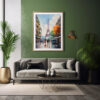 Cityscape Majesty Paris Eiffel Tower Digital Art Urban Beauty Art Print Home Decor Poster Delight